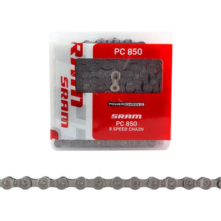 SRAM PC850 Chain, 7/8sp, 1/2 x 3/32, 114L, Grey