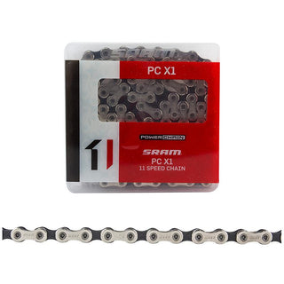 SRAM PCX1 Chain, 11sp, 1/2 x 11/128, 118L, Silver/Black