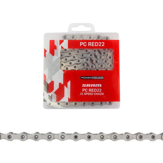 SRAM RED 22 Hollow Pin Chain, 11sp, 1/2 x 3/32, 114L, Silver