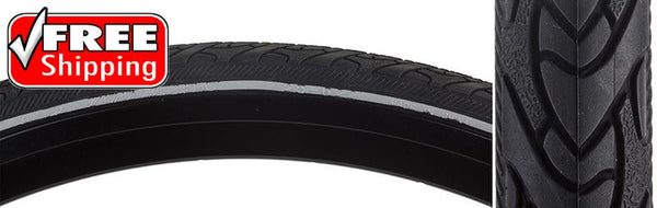 Sunlite Classic Otis CST1777 Tire, 700C x 25mm, Wire, Belted, Black/Gum