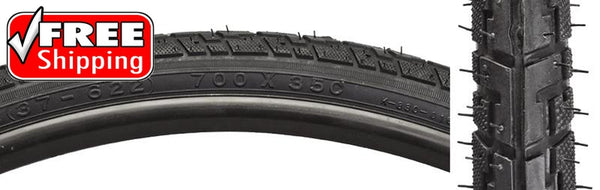 Sunlite Hybrid Nimbus Tire, 700C x 35mm, Wire, Black