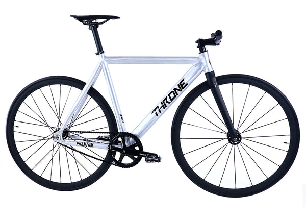 Throne Phantom Complete Track Bike - Silver