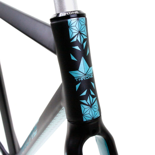 Throne Prism Track Frame with Carbon Alloy Fork - Black