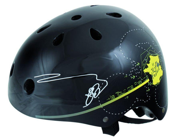 Tour de France Gloss Black Freestyle Helmet M (54-58 cm)