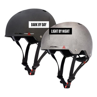 Triple Eight Gotham Dual Certified BMX/Skate Helmet, Large/X-Large, DarkLight