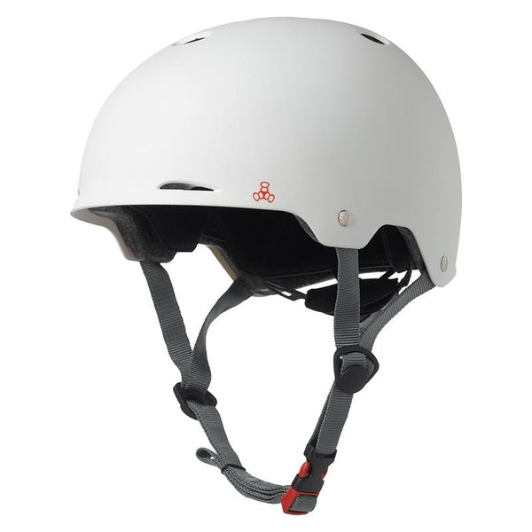 Triple Eight Gotham Dual Certified BMX/Skate Helmet, Large/X-Large, White