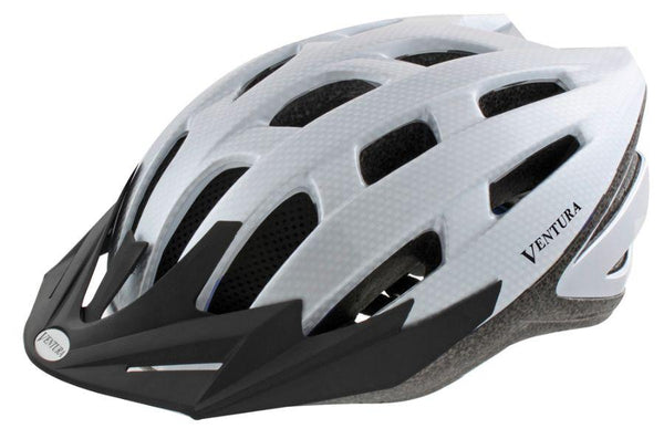 Ventura White Carbon Sport Helmet L (58-61 cm)