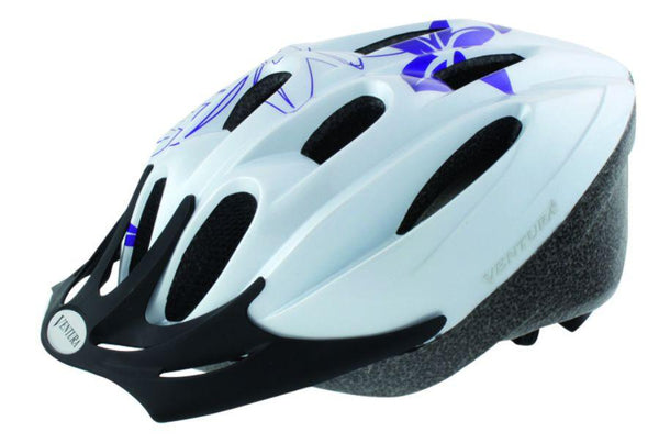 Ventura White Flower Sport Helmet L (58-61 cm)