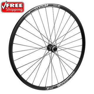 Wheel Master 700C Alloy Road Disc Double Wall Wheel, Front, DT R 500 Disc, Shimano R7070, 100mm, Thru 12mm, 32H, Black