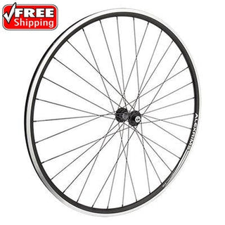 Wheel Master 700C Alloy Road Double Wall Wheel, Front, 100mm, QR, 32H, Black