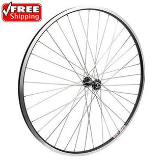 Wheel Master 700C Alloy Road Double Wall Wheel, Front, 100mm, QR, 36H, Black