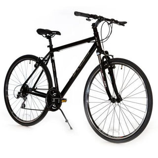 XDS Cross 300 24 Speed Hybrid City Commute Bike, Black